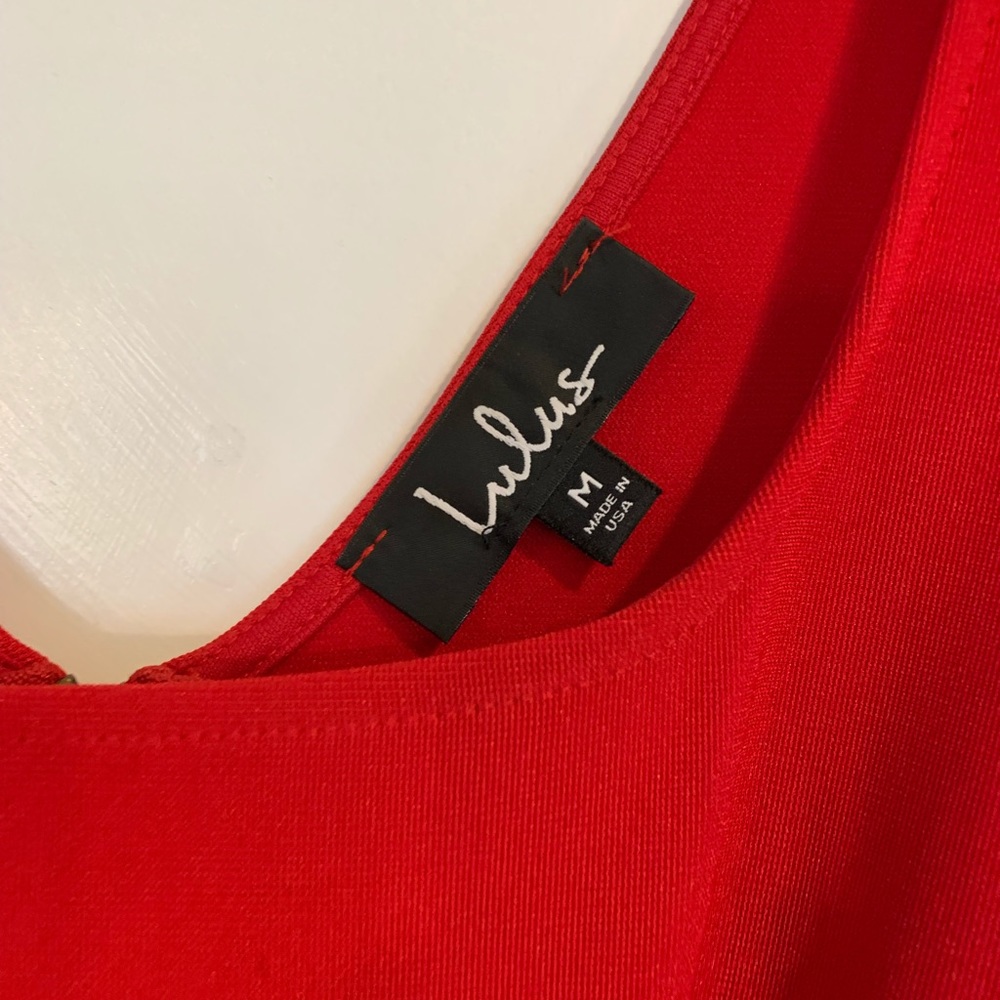 Lulus red mini dress